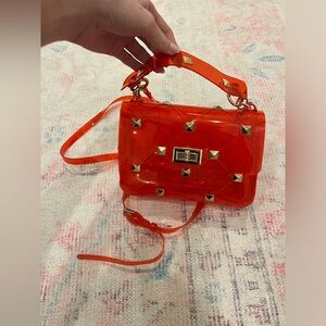 Red Clear Purse